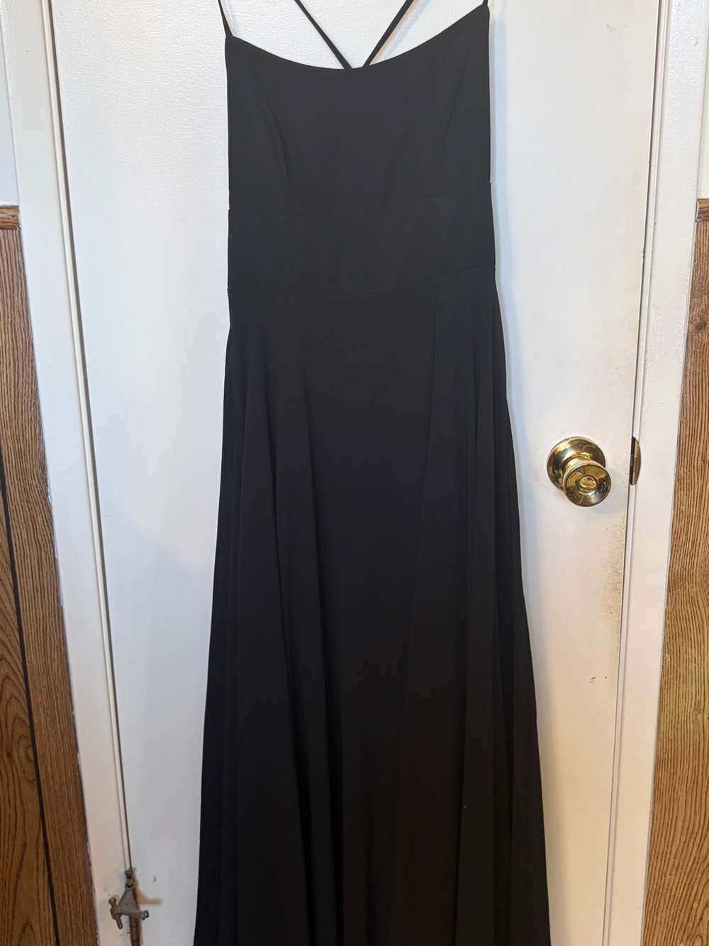 Lulu's Black Spaghetti-Strap Maxi Dress